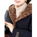 Casual Women Single Breasted Long Sleeve Fleece Lined Winter Warm Coat