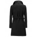 Casual Pure Color Turn-Down Collar Slim Woolen Long Coats with Belt