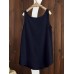 Women Summer Pure Color Pocket Linen Cotton Vest Tank Tops