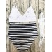 Wire Free Padded Plunge High Waist Bikini Set Women Beach Bathing Suit