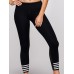 Women Slim Stripe Patchwork Yoga Sport Leggings