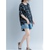 Casual Women Cotton Loose Print Short Sleeve O-Neck T-Shirts