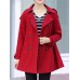 Women Casual Lapel Pockets Autumn Trench Coats