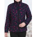 Women Long Sleeve Zipper Printing Corduroy Coats（random shipping）