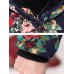 Vintage Women Floral Print Thicken Hooded Buttons Coats