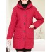 Women Pure Color Fleece Thicken Hooded Long Sleeve Coats