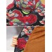 Women Floral Print Hooded Fleece Thicken Long Sleeve Coats