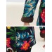 Women Floral Print Buttons Long Sleeve Zipper Winter Coats(random)