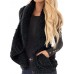 Casual Women Fleece Loose Solid Color Sleeveless Jacket with Pockets