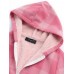 Casual Women Plaid Print Pockets Zipper Hooded Coats