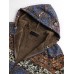 M-5XL Floral Print Fleece Thicken Hooded Long Sleeve Vintage Coats