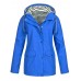 Women Long Sleeve Zipper Sport Climbing Waterproof Hooded Jacket