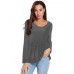 Metallic Ruffled Blouses Long-sleeved T-shirts