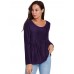 Metallic Ruffled Blouses Long-sleeved T-shirts