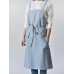 Women Casual Japanese Style Cotton Aprons Dress with Pocket