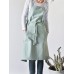 Women Casual Japanese Style Cotton Aprons Dress with Pocket