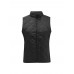 Women Pure Color Stand Collar Zipper Sleeveless Vest with Pockets